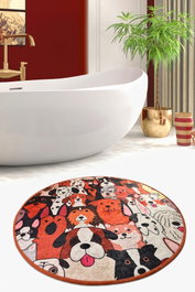 Mijölnir Alfombrilla de baño Dogs (100) Multicolor